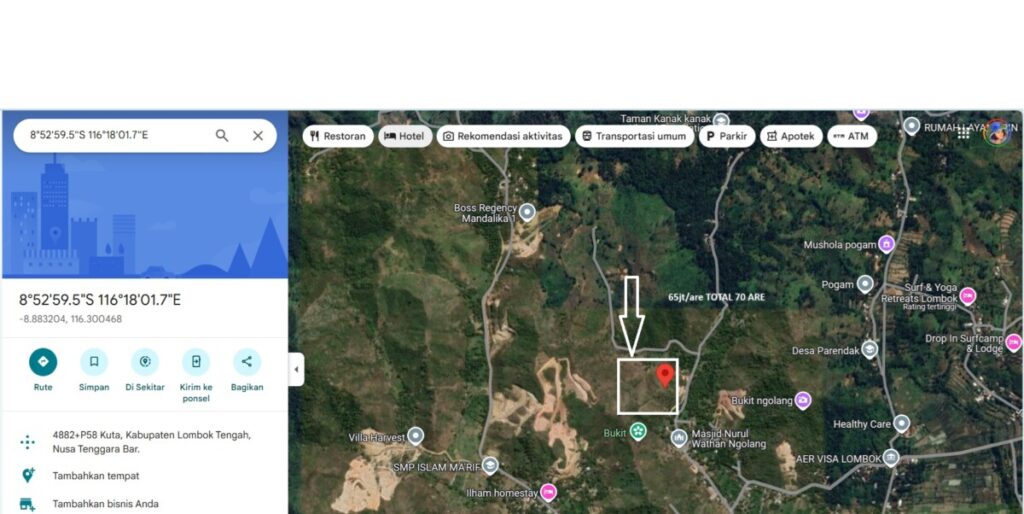 ImagImage of BUKIT KUTA MANDALIKA   BELAKANG POM BELAKANG POM 3LS 1024x514 Andremeda Pranadja Group Land for sale