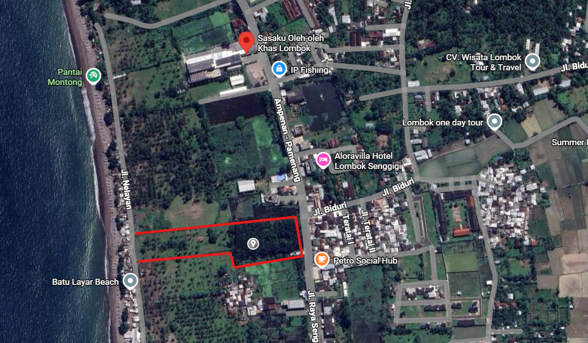 ImagImage of CENTRAL KUTA   LOMBOK BATU LAYER BEACH FRONT Andremeda Pranadja Group Land for sale